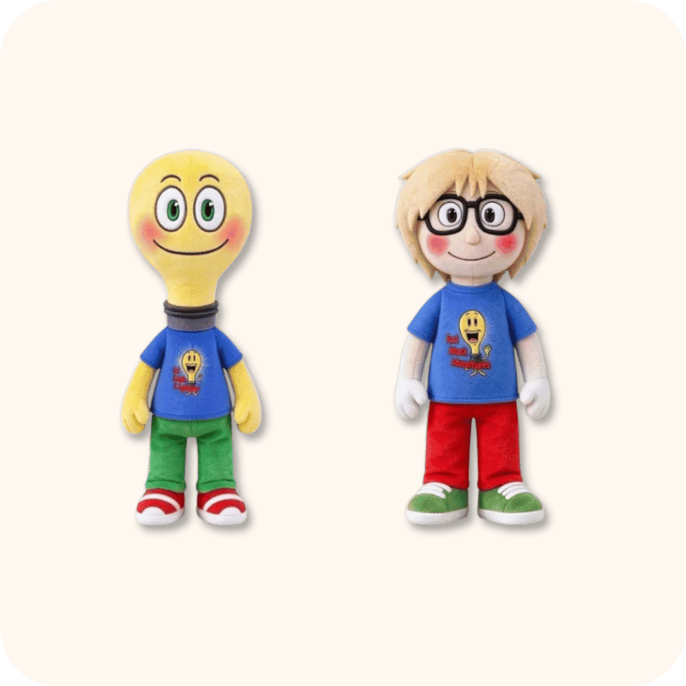 Facty And Lightbulb Plush 2PCS Facty And Lightbulb Plush 2PCS